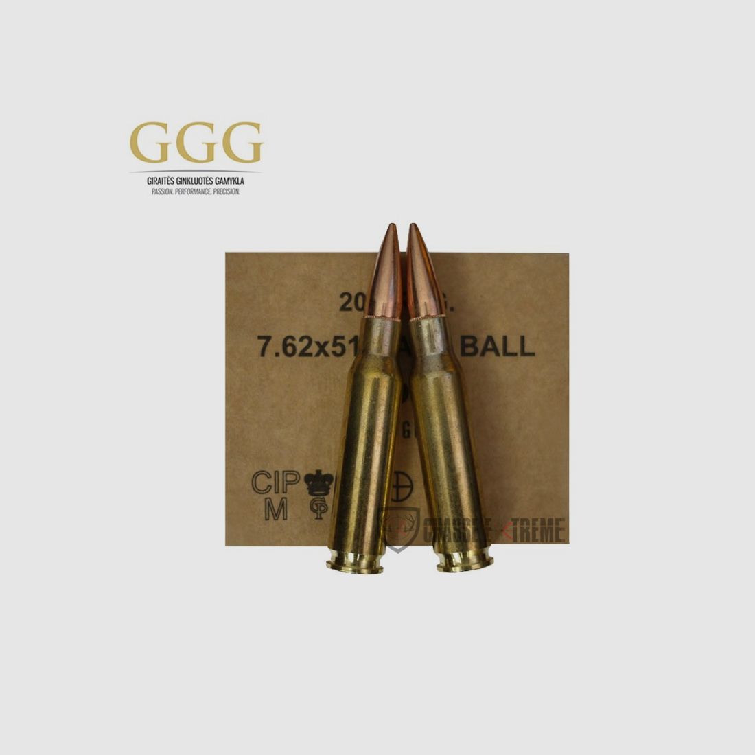 20 Patronen GGG 147Gr Kal. 7.62 Nato Ball, Bild 1 von 2
