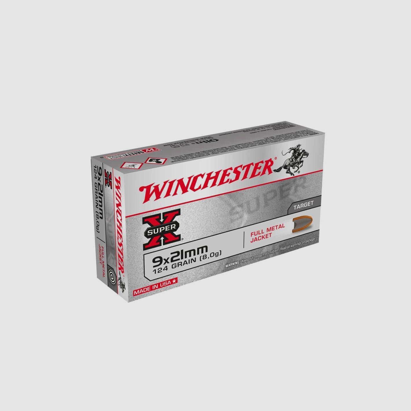 Winchester Munición Cal.9×21 Target FMJ