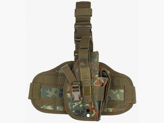 Pistolenbeinholster, "MOLLE",rechts, flecktarn