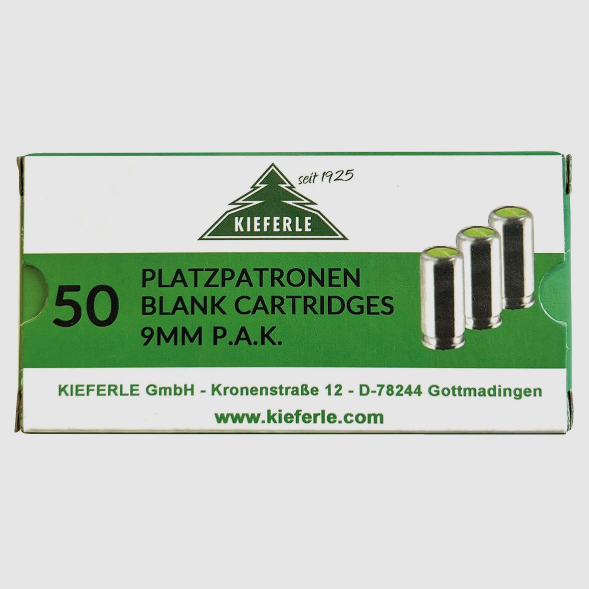 Platzpatronen Kal. 9 mm P.A.K. für Pistolen