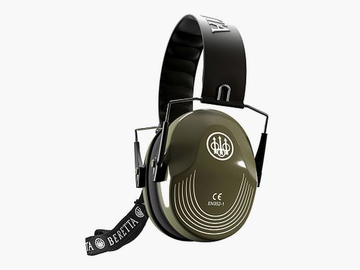 Beretta Ochrona Słuchu New Prevail / Składana, Zielona z Białym Logo