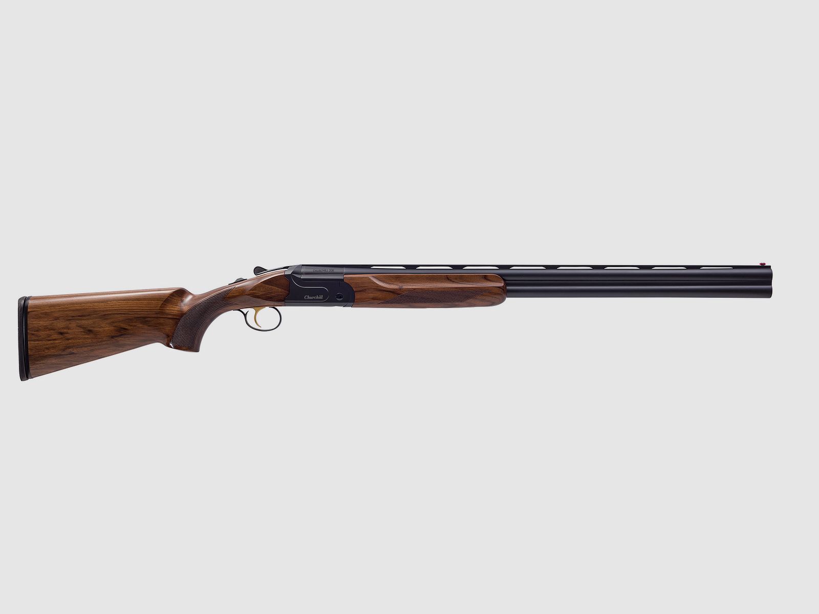 Akkar Churchill 206E Hunting Black, links, Kaliber 12/76 || Bockdoppelflinte