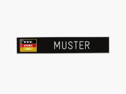 ASMC ASMC name tag with service flag black