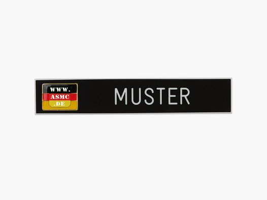 ASMC ASMC name tag with service flag black