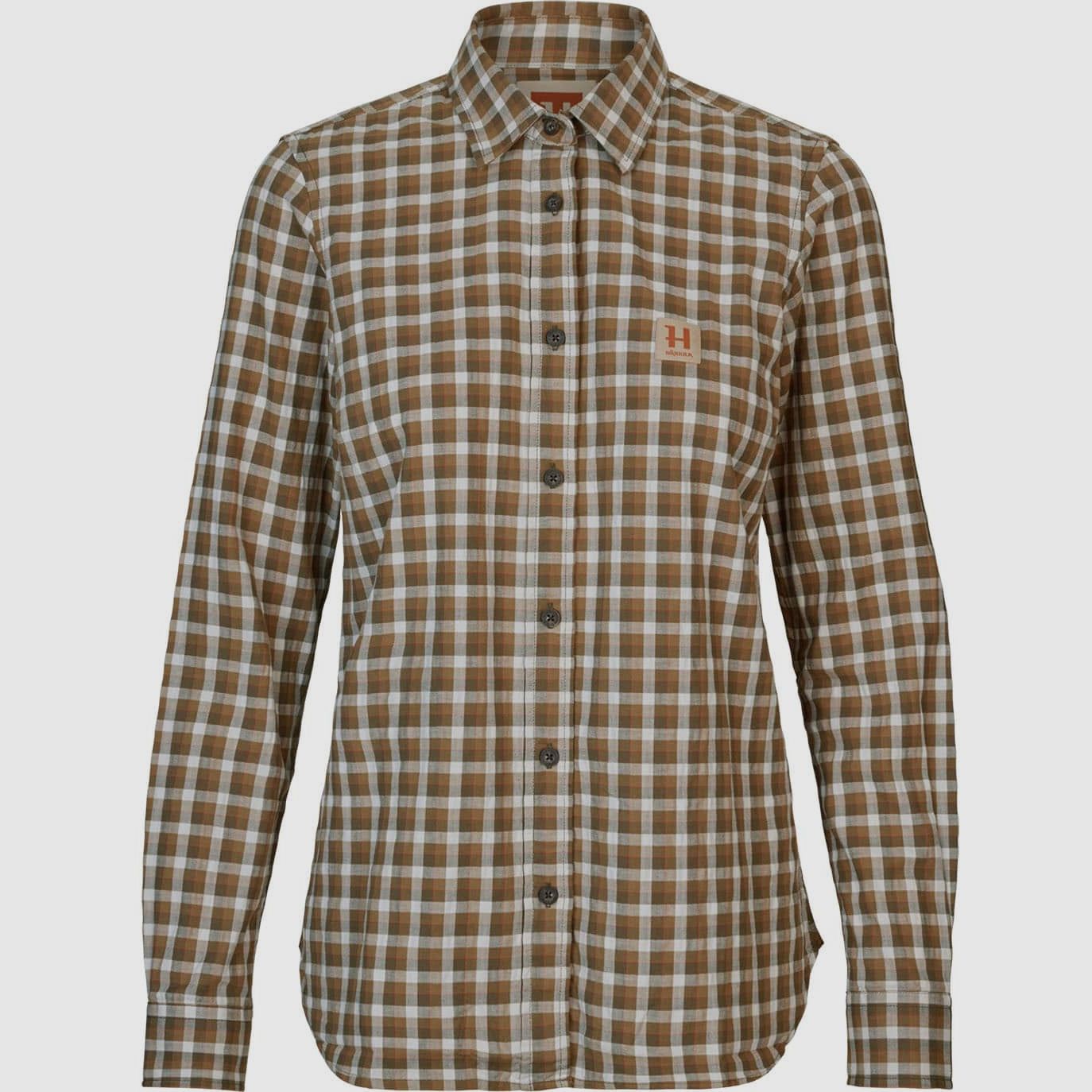 Härkila Bluse Fjell Dark Oliv Check