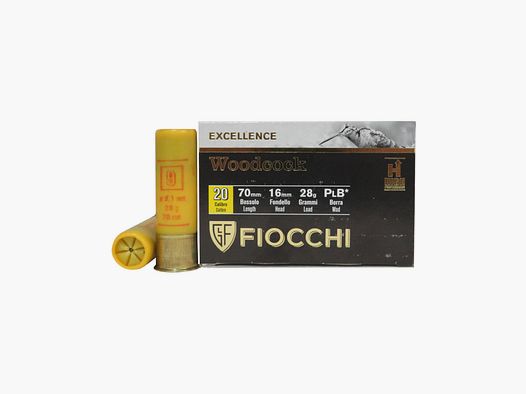 Cartuchos Fiocchi Excellence Woodcock cal. 20/70 28 g plomo 9 10 uds