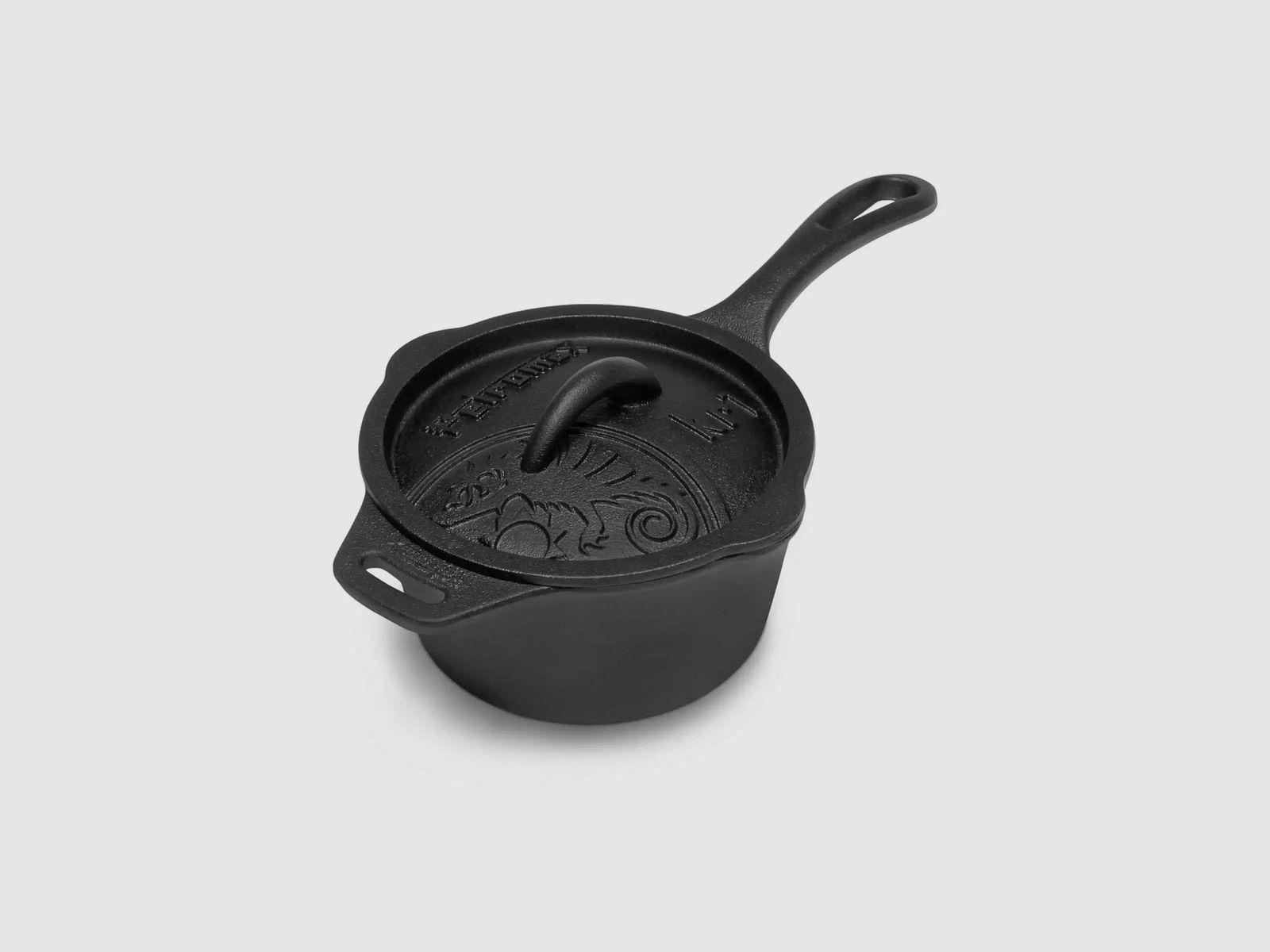 Petromax Petromax Casserole kr1 en Fonte avec Couvercle noir