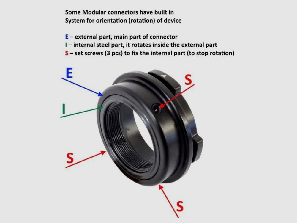 Rusan Voorzet adapterring Modular Pulsar F455 4 Pins, afbeelding 2 van 2