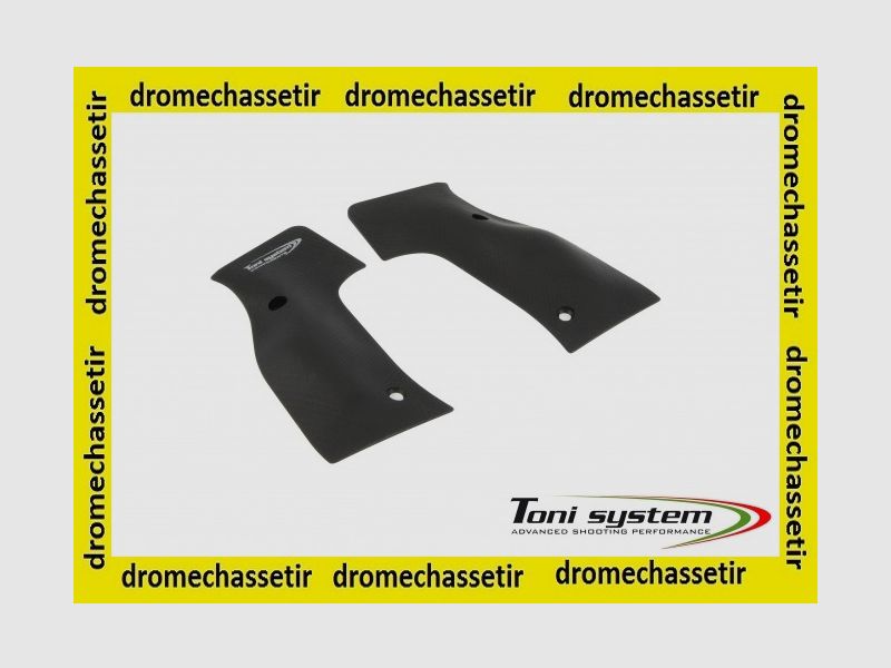 plaquette aluminium X3D pour poignee IMAR noir