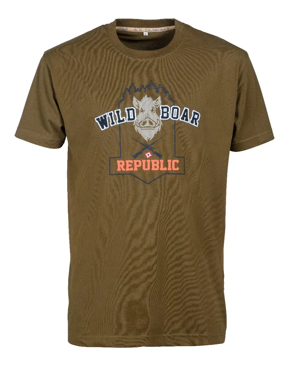 T-Shirt Percussion Wild Boar Republic II Kaki, Bild 2 von 2