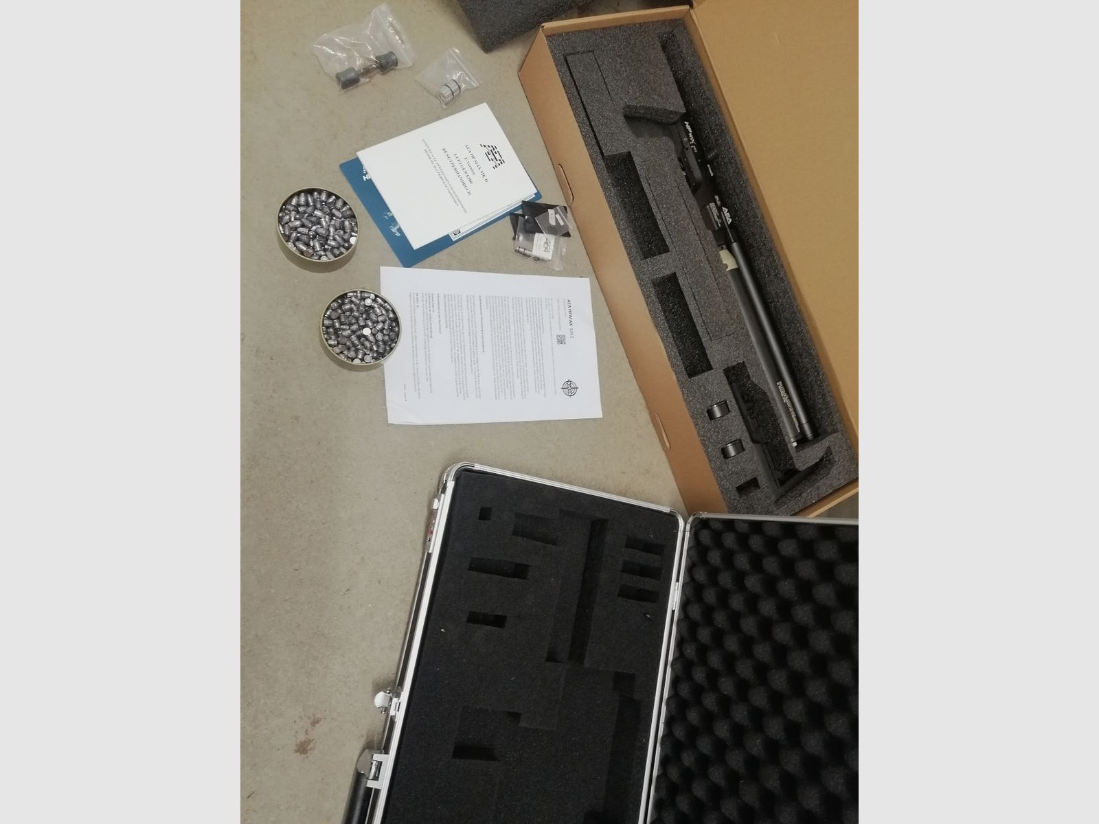 HP Max Mk2 mit Waffenkoffer und ca. 500 Slugs 