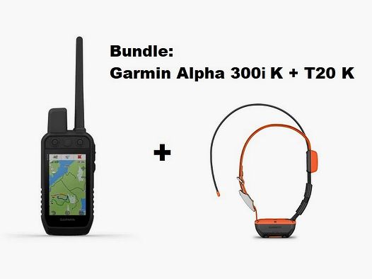 Garmin Alpha 300i K inReach + Alpha T20 K GPS - ¡Conjunto de localización de perros!