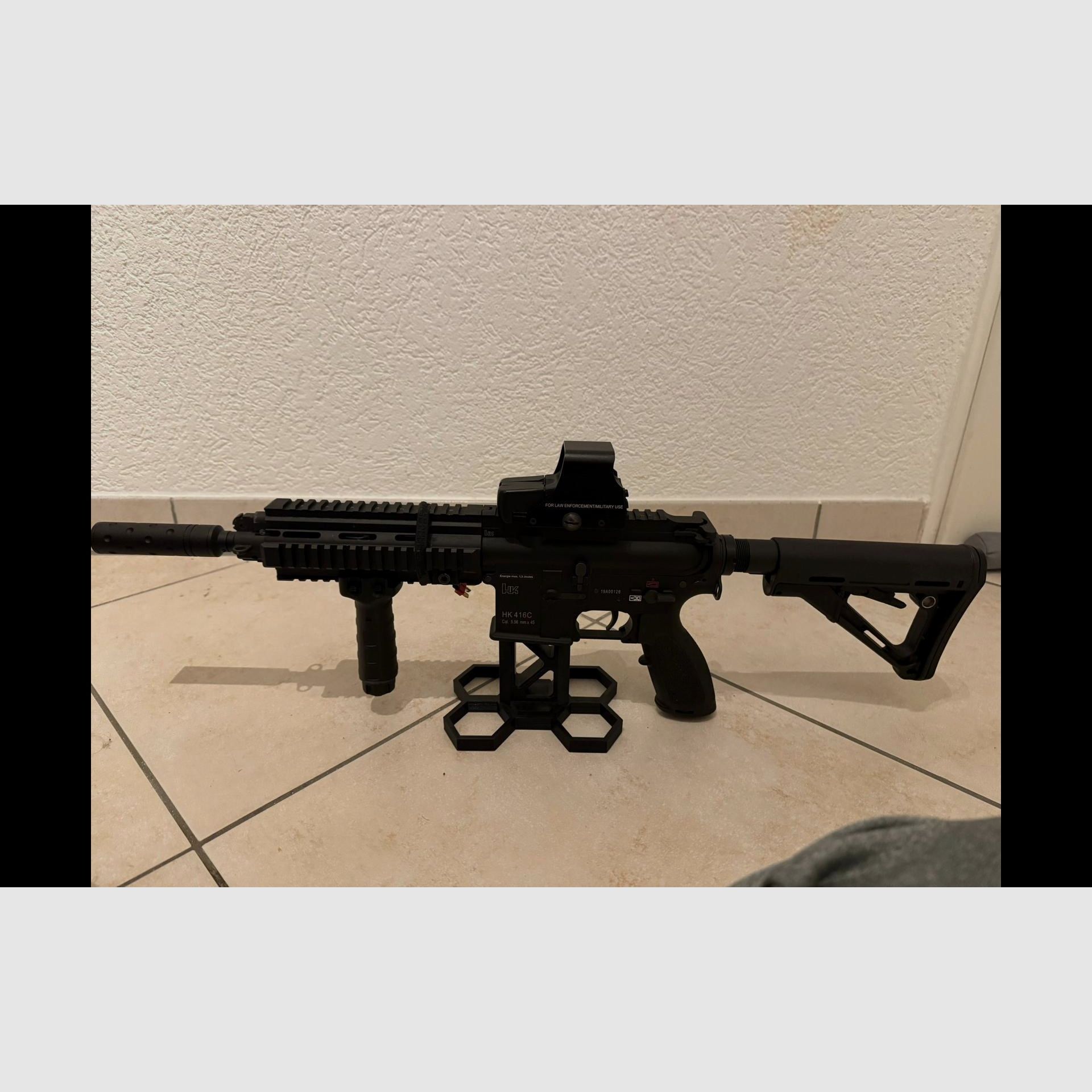 HK416C Airsoft inkl. Schalldämpfer & 2 Magazine