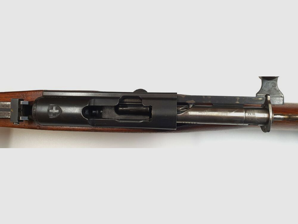 Fabryka broni Bern karabina powtarzalna Fabryka broni Bern Szwajcarski K31 Kaliber 7,5x55 Szwajcarski kompletny z dopasowanymi numerami + bagnet