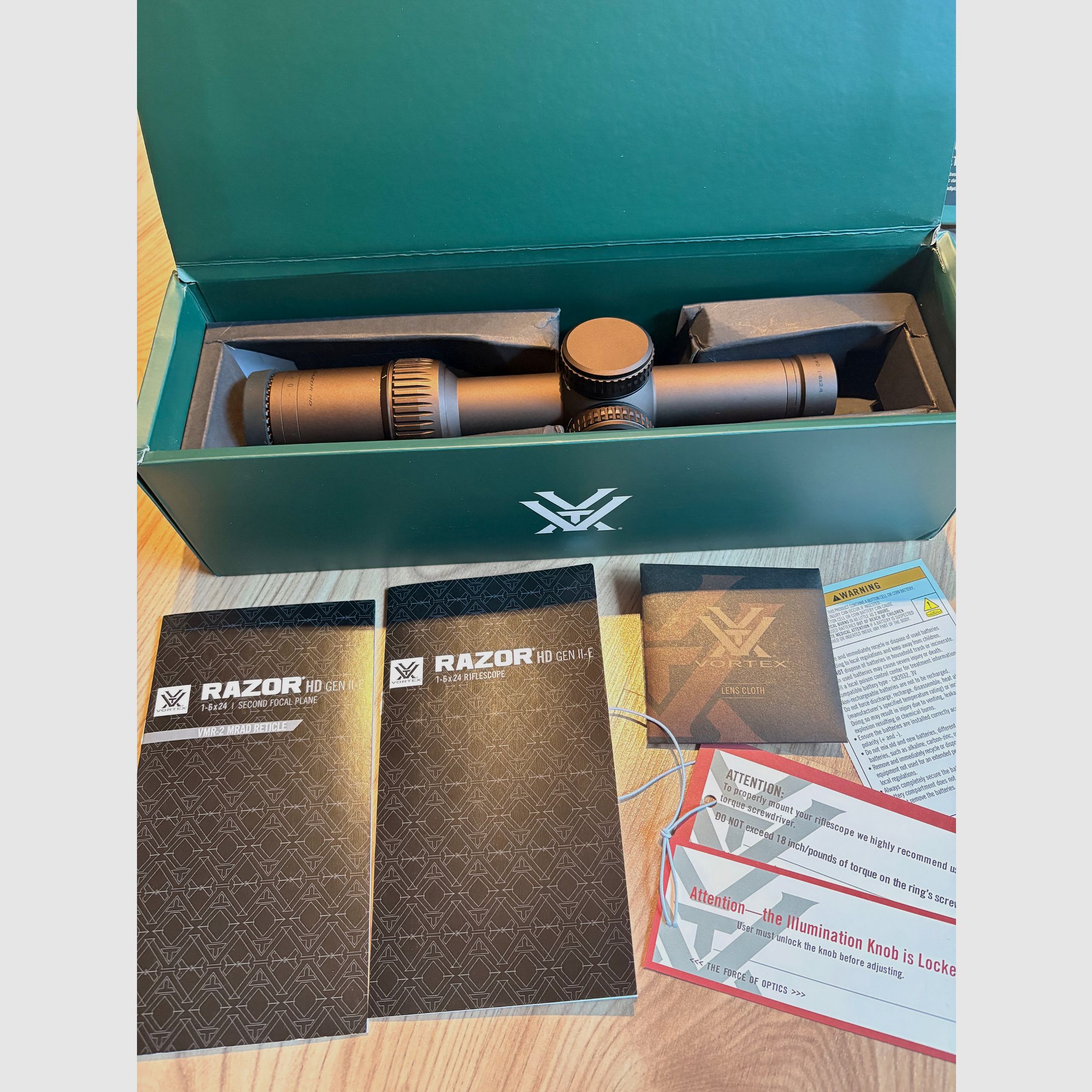 Vortex Razor HD Gen II-E 1-6×24 VMR-2