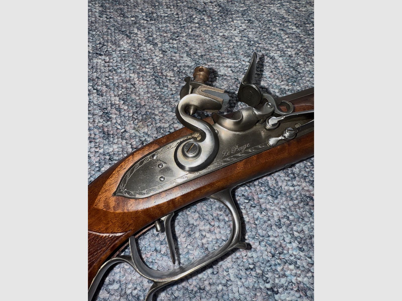 Steinschloss  Pistole  Cal.44 LePage Pedersoli , wie neu