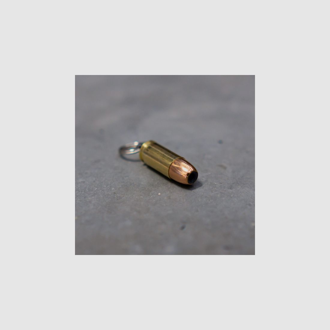 KEYCHAIN "9MM LUGER" HOLLOW POINT