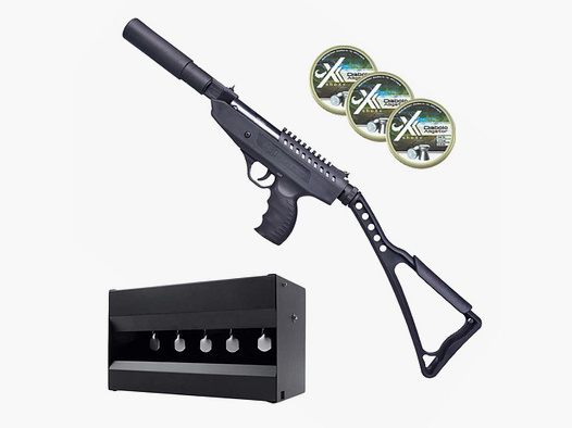 BO Manufacture Hitman Luftpistole .177 + shoXx Plinking, Diabolos 3x