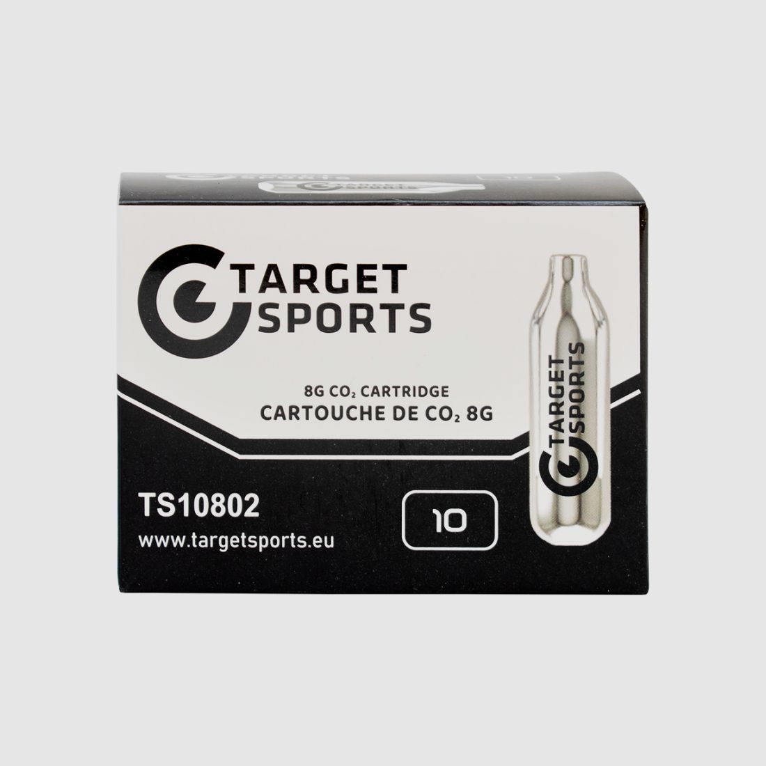 Target Sports 8gr CO₂ Patronen (10-Pack) – Voor Luchtpistolen & Marker-Systemen, afbeelding 1 van 2