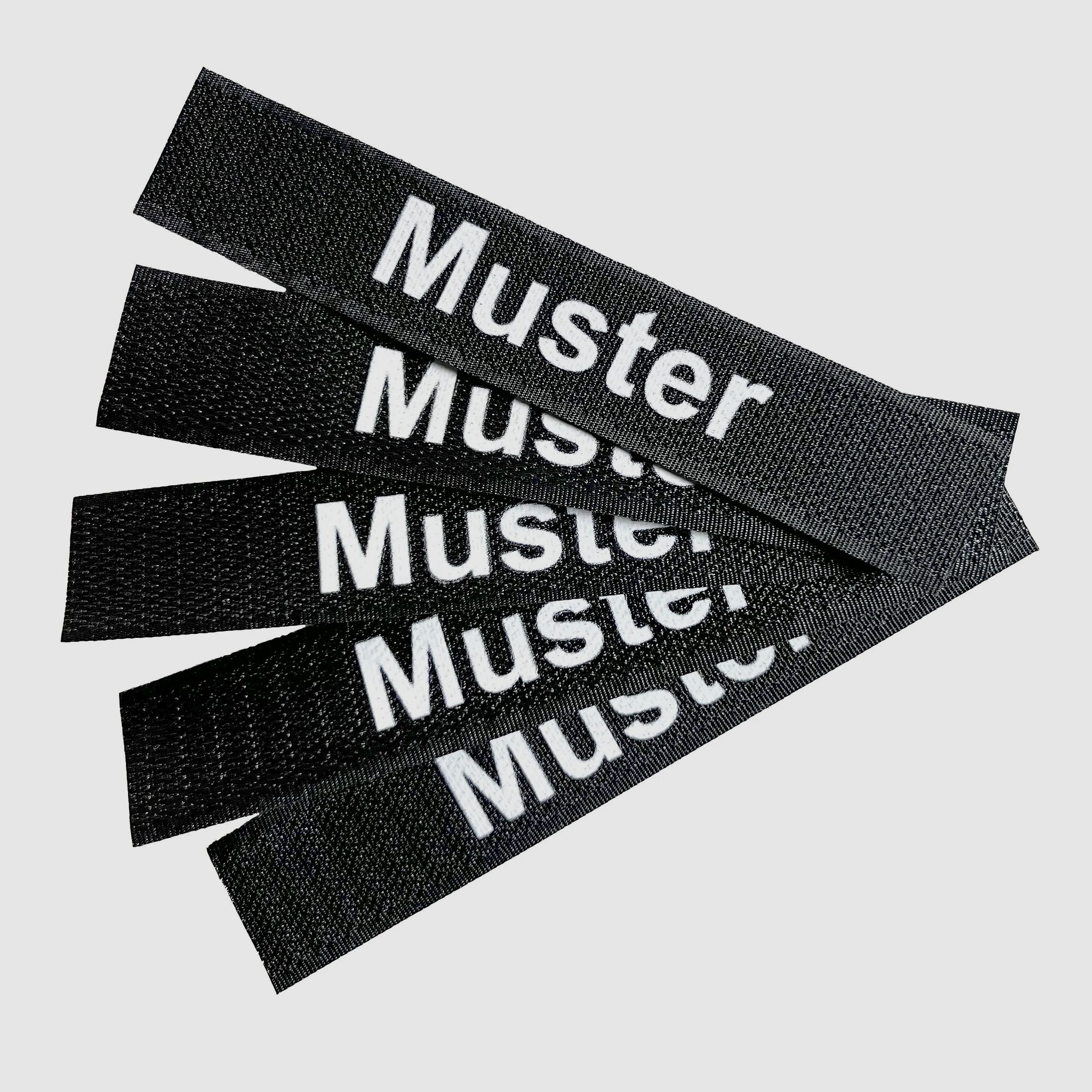 ASMC Namensbänder 5er Set Schwarz