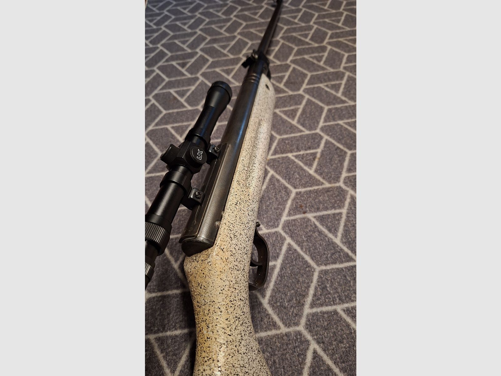 Haenel III-60 "Q1" carabina de aire DDR con scope. ¡pieza única para coleccionistas!