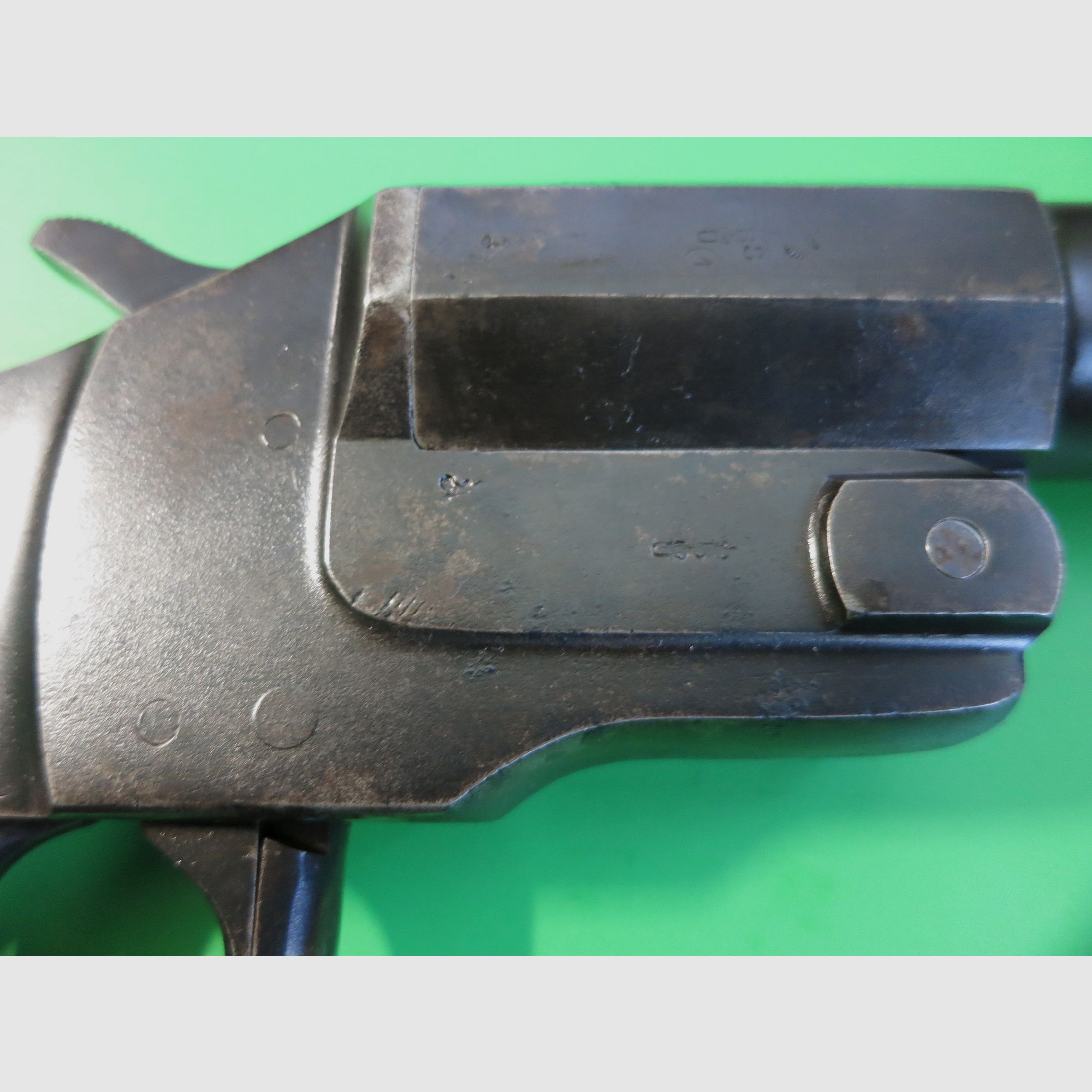 Signalpistole J.G. Anschütz Modell Hebel, Kal. 4, originale Lang-Version, Sammlerrarität    #4