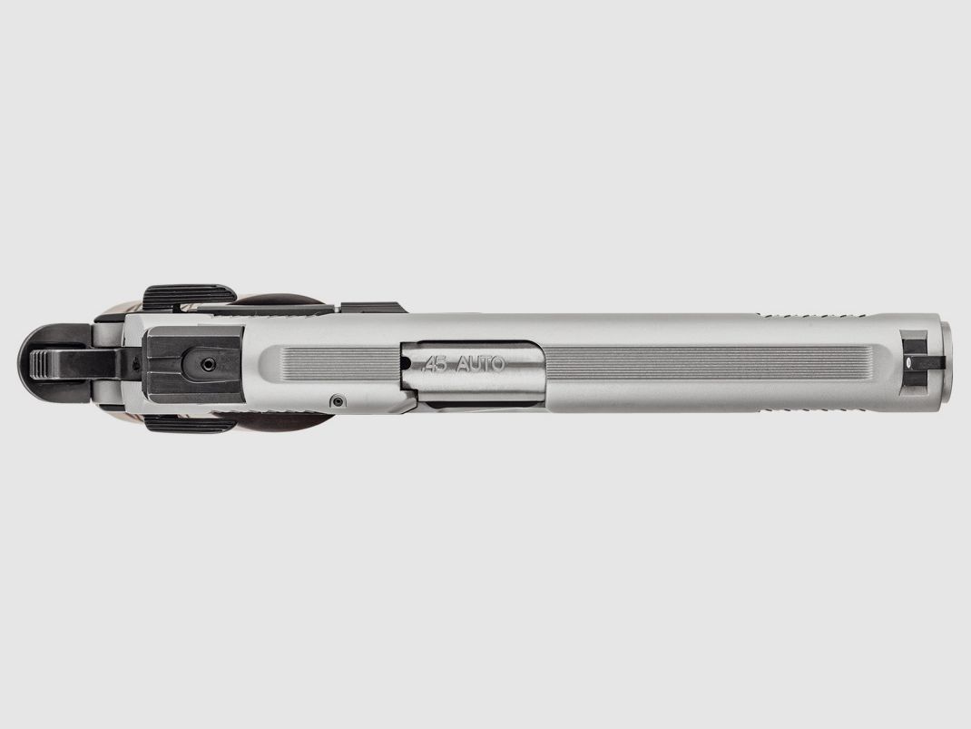 Smith & Wesson Pistola SW1911 E Series Tactical Rail 5′ .45ACP Inox, immagine 6 di 7