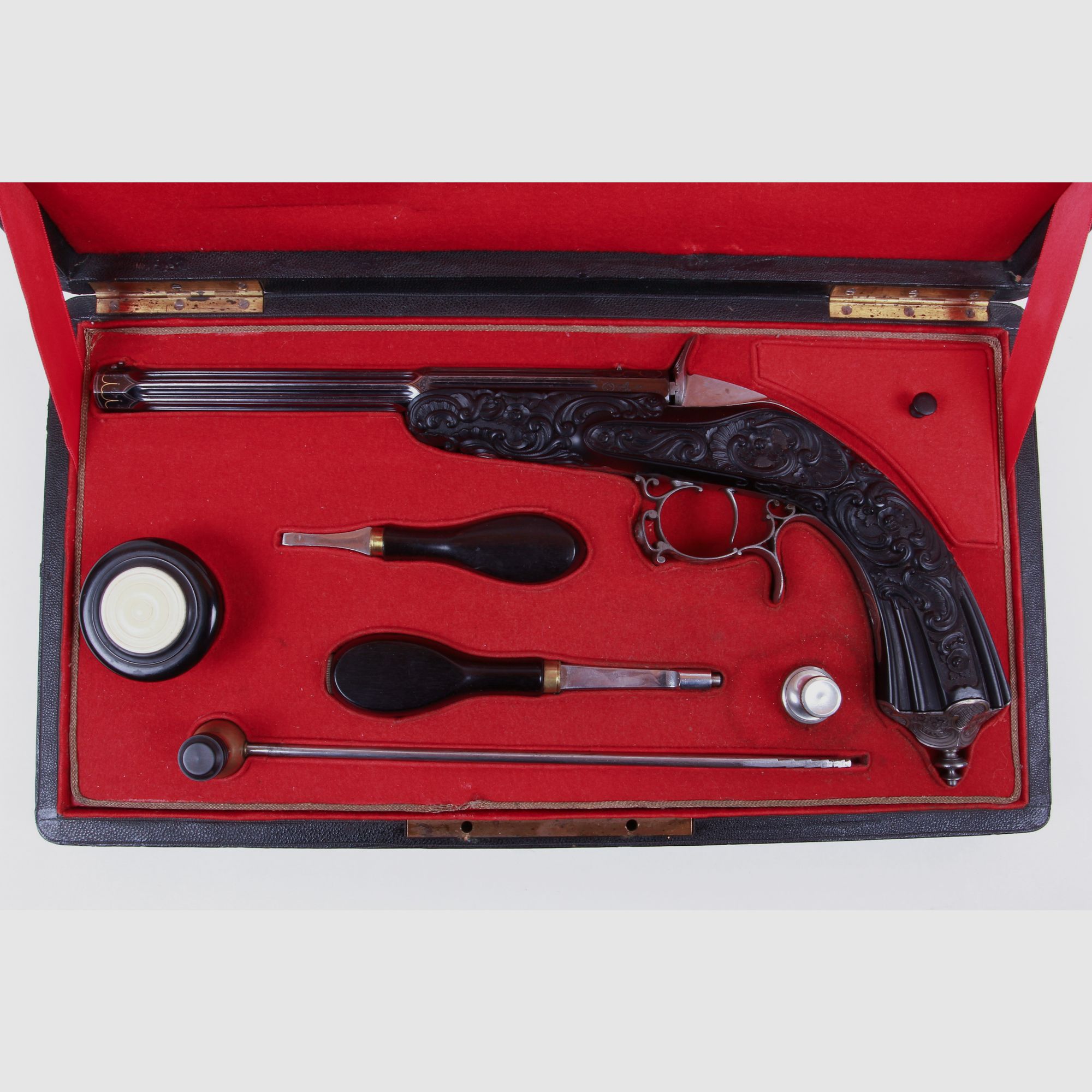 Salon glass pistol Mangeot Brussels ca. 1860 Article 10437