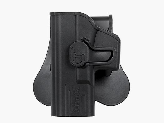 G19 Airsoft Left-Handed Holster Series - Black [Amomax]