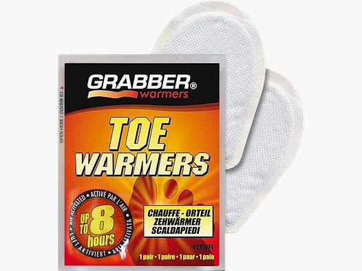 Grabber toe warmers 2 pieces