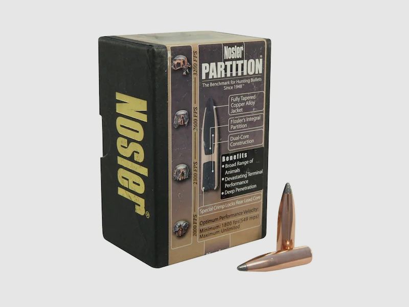 Nosler Geschoss Partition .30/.308 200GR Spitzer 50 Stück