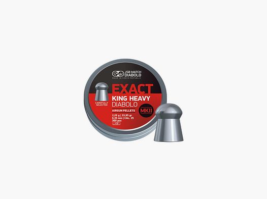 JSB EXACT KING HEAVY DIABOLO 6,35MM 300UD.