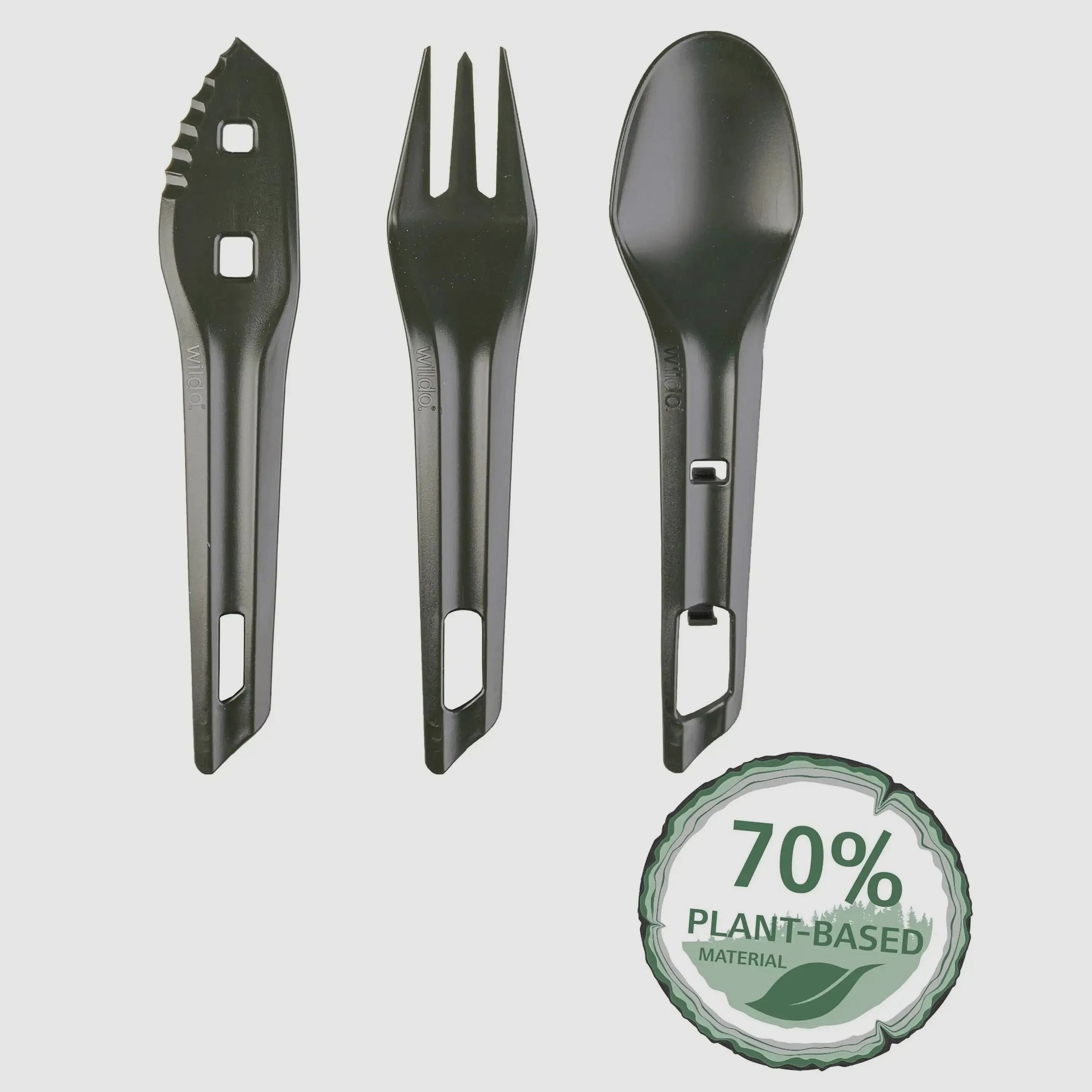 Wildo Wildo Besteckset The OCYS Outdoor Cutlery Set oliv