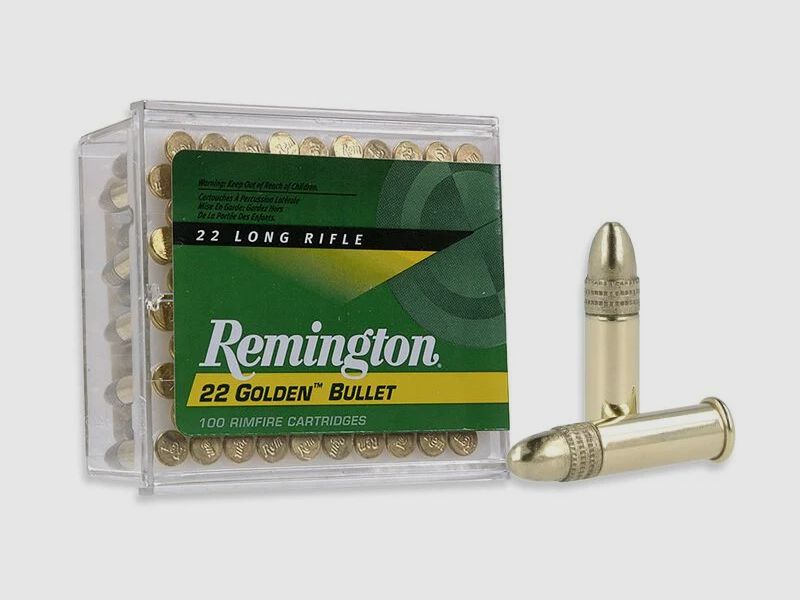 Remington Golden Bullet .22 LR 40GR BPRN 100 cartridges
