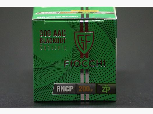 Fiocchi .300 AAC Blackout Subsonic
