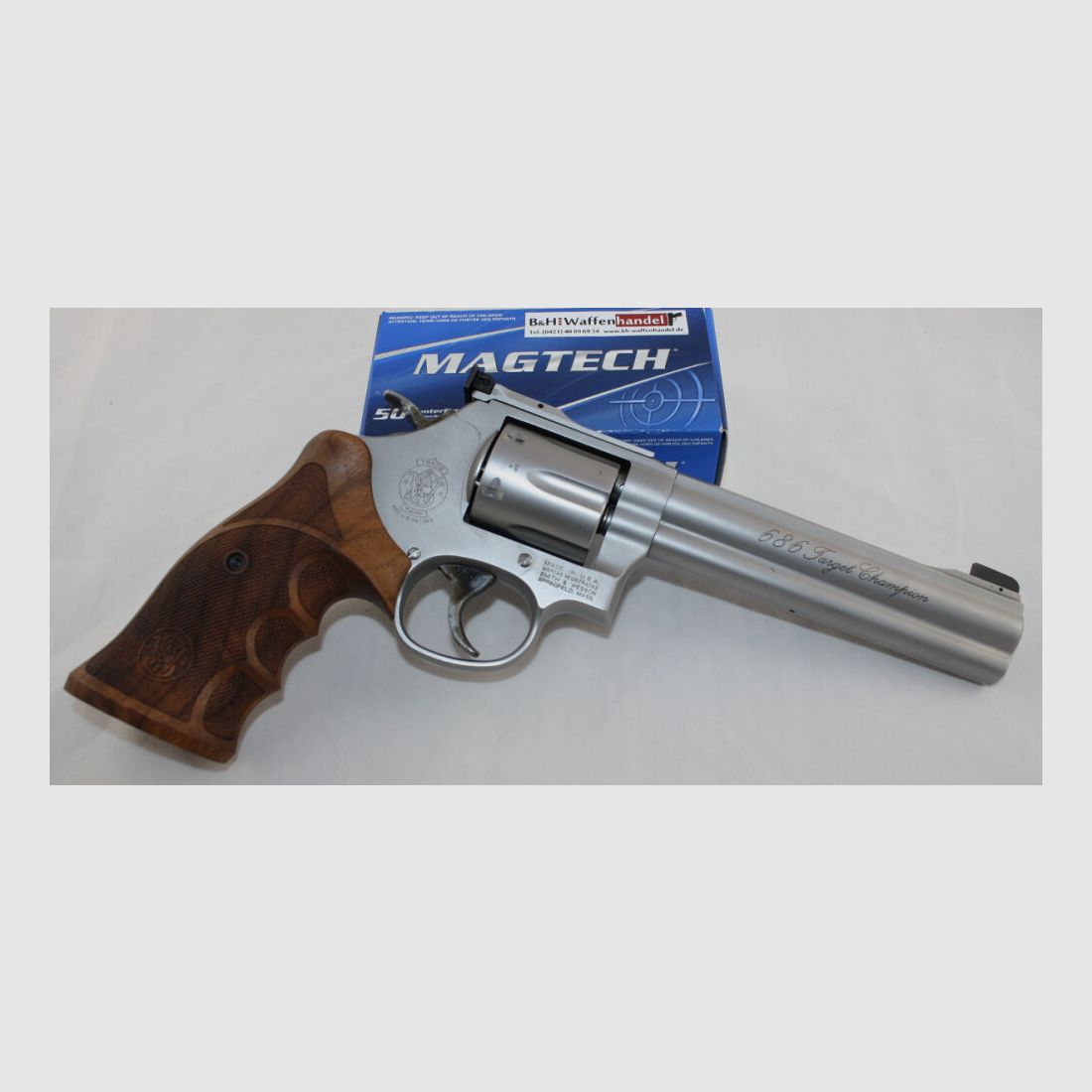 Smith & Wesson 686 Target Champion Revolver stainless matt S&W Mod.686