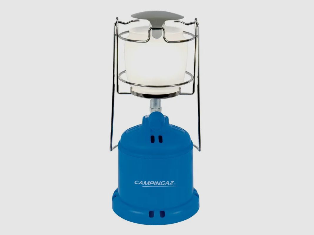 Lampe à gaz Lumogaz autonomie 5h verre bleu Ø 12 cm x H 26 cm, image 3 sur 11