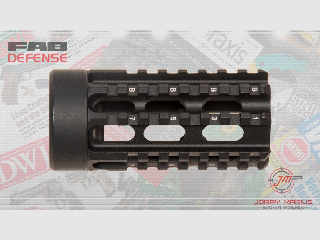 FAB Defense MP5 aluminum handguard with 3 Picatinny rails
