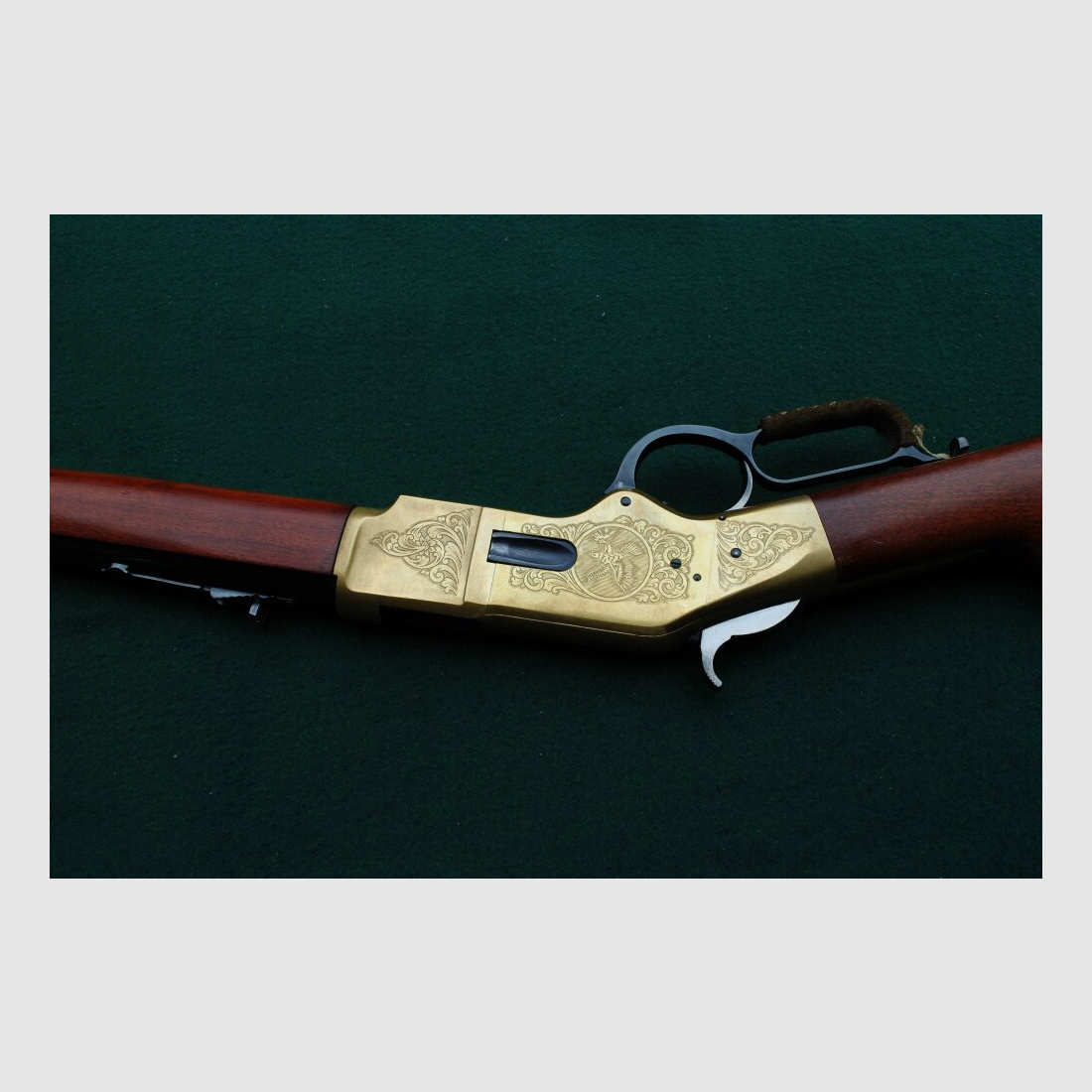 Win. 66 Carbine, Indian Head engraved, completely CAS overhauled