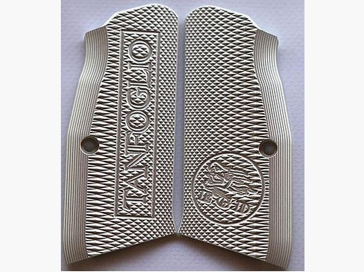 Xtreme GunParts Griffschalen f. GoldMatch/Match LargeFrame Aluminium -silber