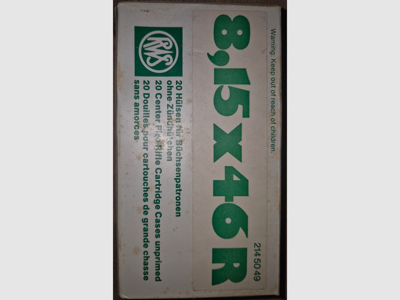 Hülsen 8,15x46R RWS