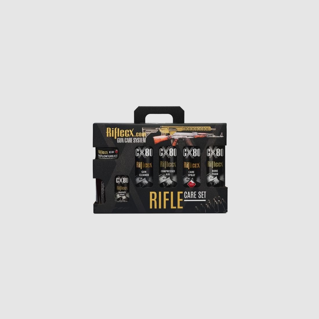 Waffenpflege-Set Riflecx 9 Produkte