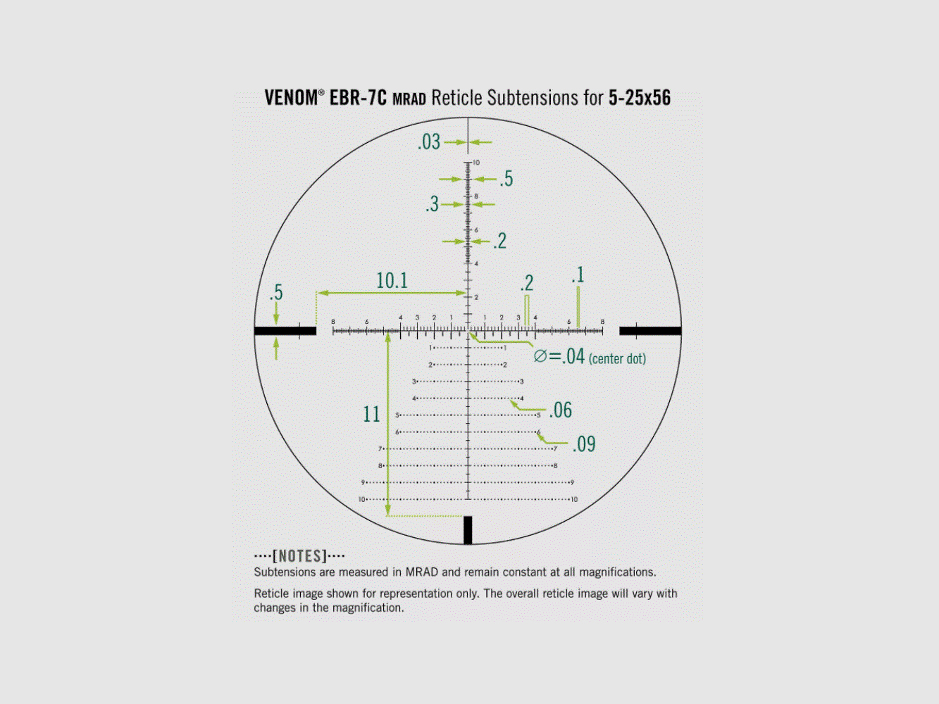 Vortex Venom 5-25x56 FFP EBR-7C MOA, afbeelding 5 van 6