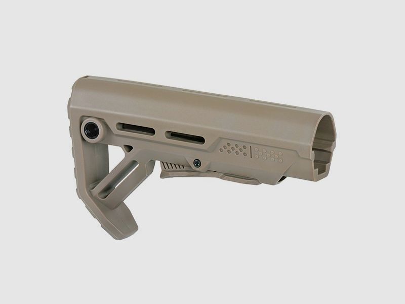 Shoulder support for M 4 / AR 15 models in Tan Type II
