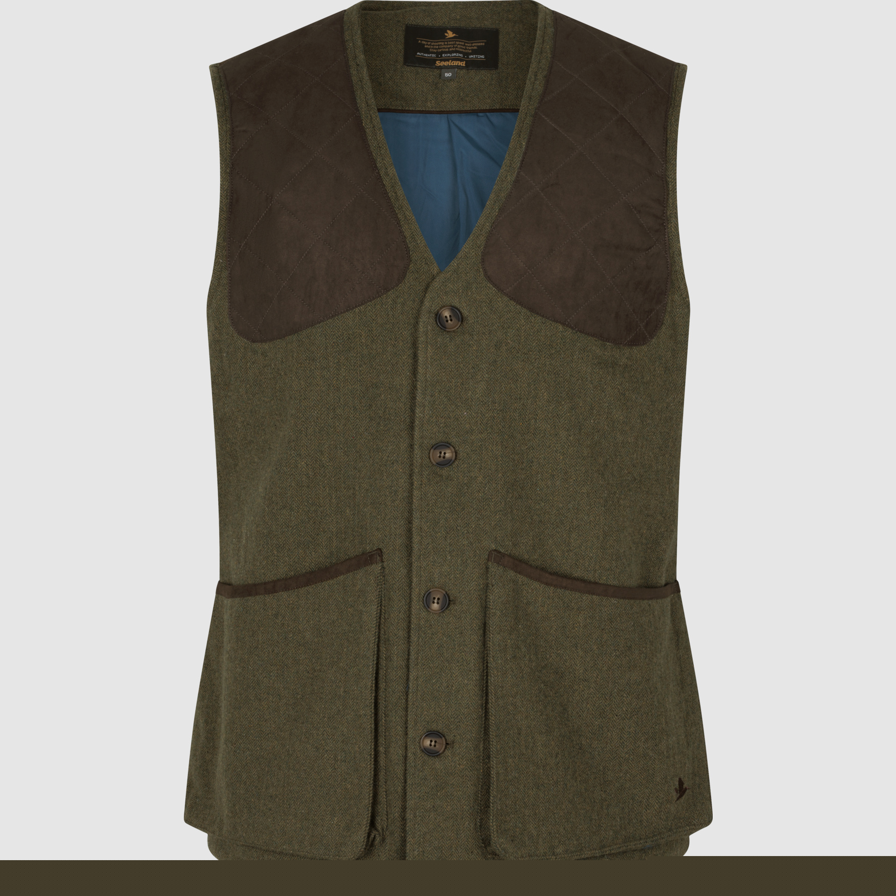 Hillside Waistcoat Moss Green 52