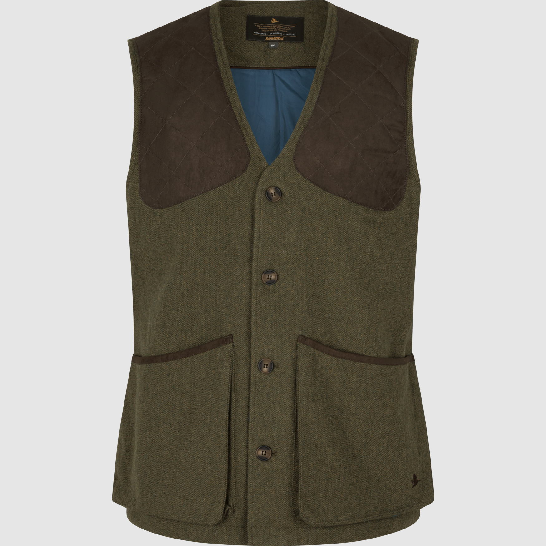 Hillside Waistcoat Moss Green 52