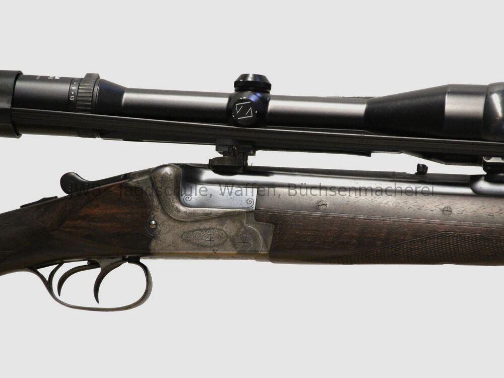 Fusil à verrou Merkel avec lunette Zeiss Diavari 2,5 - 10 x 48 7x65R;16/70