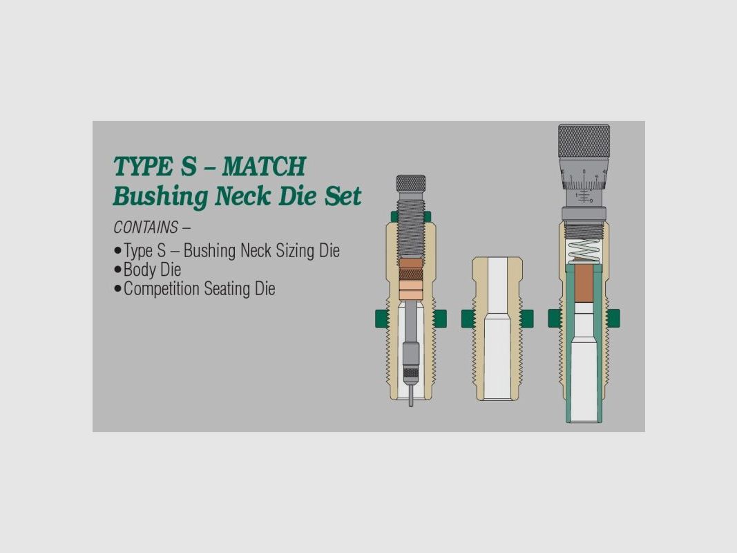REDDING S-MATCH BUSHING NECK DIE SET .338 WM 38163, zdjęcie 2 z 10