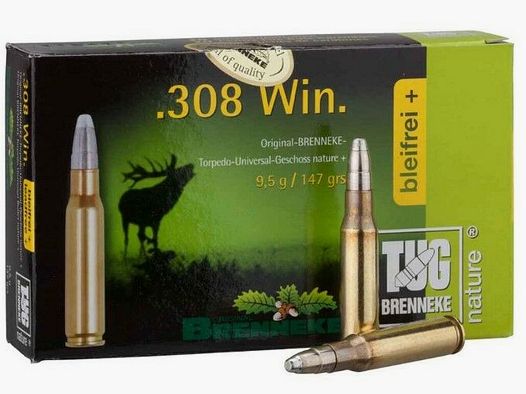 Brenneke .308 Win. TUG nature+ 9.5g/147 grs. Brenneke