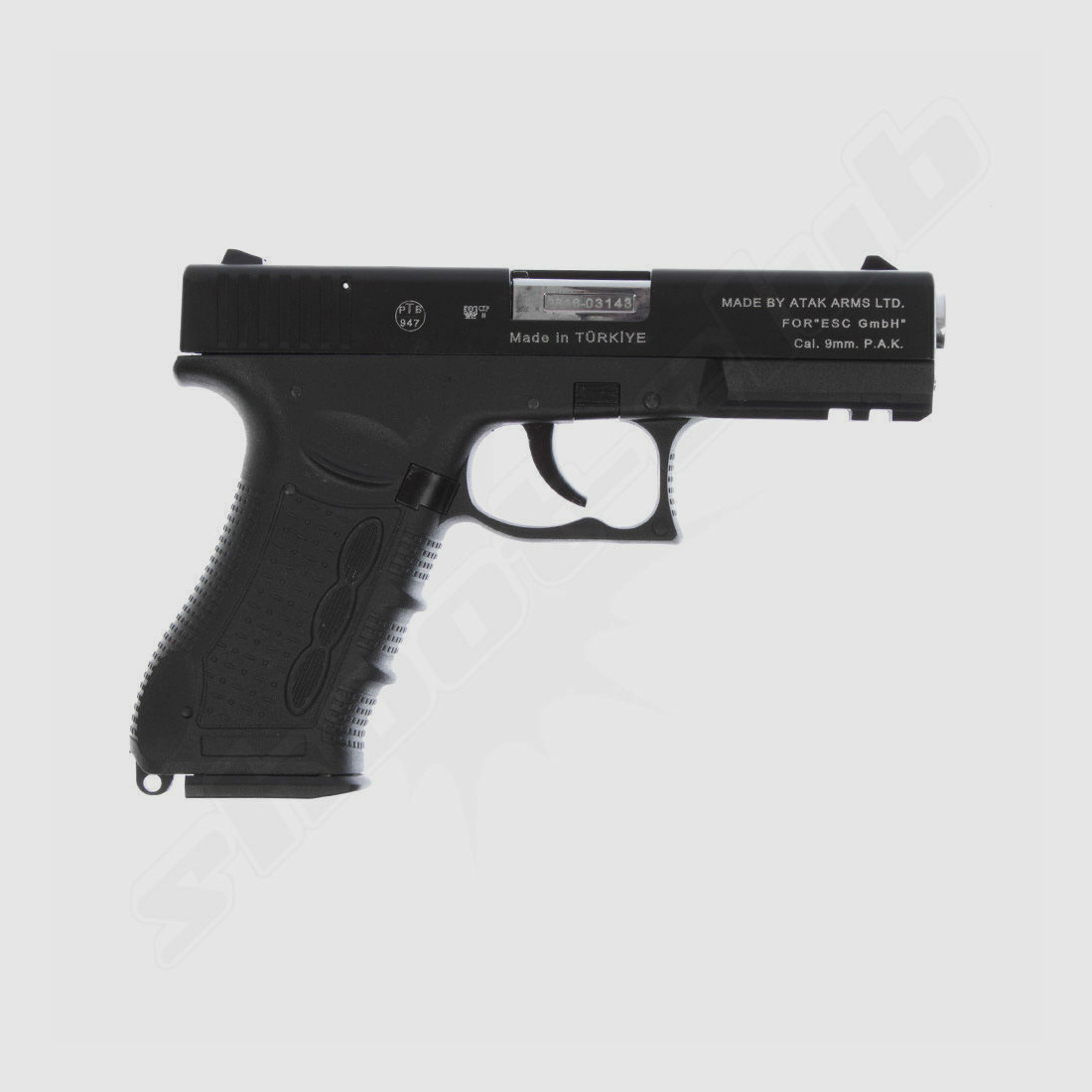 Divers Zoraki 917 noir/chrome 9 mm P.A.K. + 50 cartouches à blanc